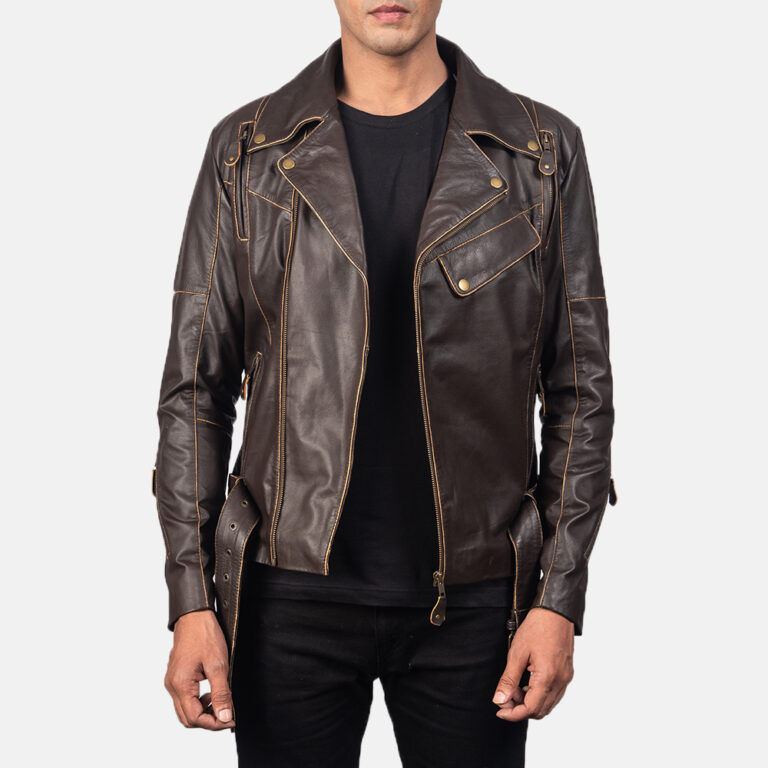 Mens Vincent Brown Leather Biker Jacket1-4-1557052734194
